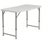 Flash Furniture 23.75 W, 47.75 L, 29.25 H, Metal, Plastic, Plastic: Polyethylene Top, Granite White 5-DAD-YCZ-122Z-2-GG - alternate 4
